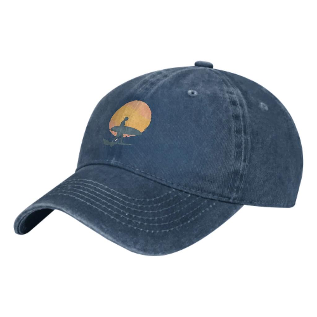 Sunset Surfing Summer Classic Fashion Men Trucker Hat Cotton Breathable Women Cowboy Cap Outdoor Leisure Basketball Caps
