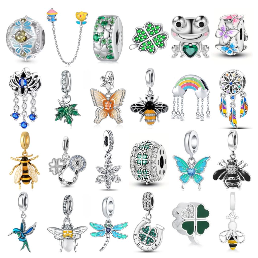 Copper Bee Firefly Dangle Beads Fit Original Apandorad Charms Bracelets Diy Bead Women Jewelry Making