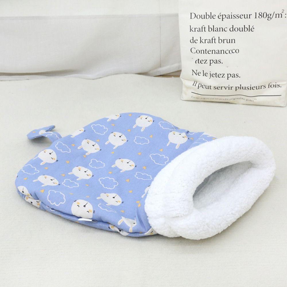 Semi-closed Tunnel Cat Nest Cartoon Cat Nest Kennel Cute Cat Sleeping Bag for Puppy Cats