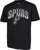 Мужская футболка San Antonio Spurs НБА, с изогнутым плекси-принтом, с коротким рукавом, размер L, черная
