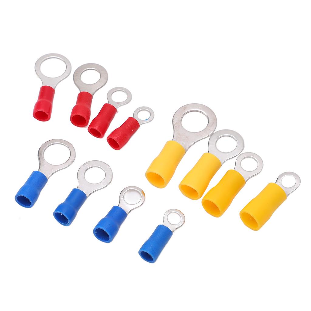 240PCS Mixed Ring Terminal Kit Quick Disconnect Insulated Wire Terminals Lug Set for Electrical