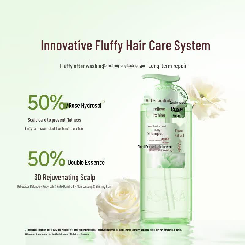 ASAKA Flower Extract Anti-Dandruff Volumizing Shampoo