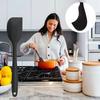Jravezt Rubber Silicone Spatula Set of 2, Kitchen Utensils, One-Piece Molded, Baking Tools, Heat-Resistant, Silicone Spatula for Cooking, Baking, and