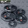 Jiazhisheng Tri-Grip Rubber Coated Barbell Plate