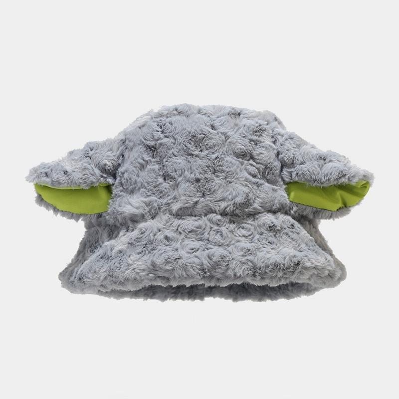 High quality lamb ear hat women autumn and winter thickened warm basin hat Korean version Internet celebrity playful bucket hat