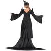 Satin Stylish Black Maleficent Costume For Women Inspired By Iconic Disney Character For Halloween And Cosplay Events