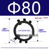 GB858 Круглая гайка с утолченной стопорной шайбой по национальному стандарту и стопорной шайбой с шестью выступами, стопорная пластина «Ванба» (10-300М)