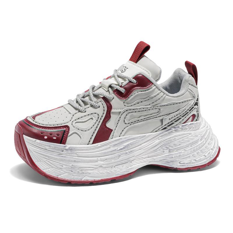 Кроссовки на толстой подошве, сетчатые дышащие, повседневные, папины кроссовки, женские, летние, для пар, новая мода, универсальная обувь на толстой подошве