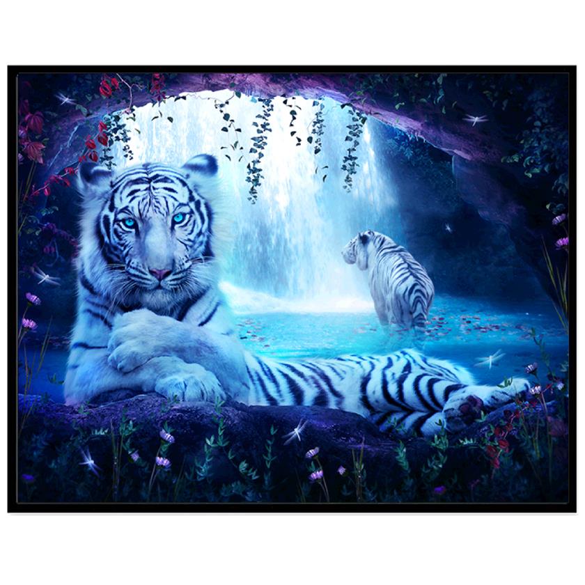 Животное 5D Алмазная картина Полный алмаз Лошадь Сова Попугай Панда Круглая Алмазная мозаика Узор Домашнее украшение Diy Ручная работа Wall St