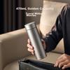 JD Original Pure Titanium Insulated Mug with Tea Infuser [Inner And Outer Pure Titanium] Coffee Water Bottle for Men And Women, Gray, 470ml