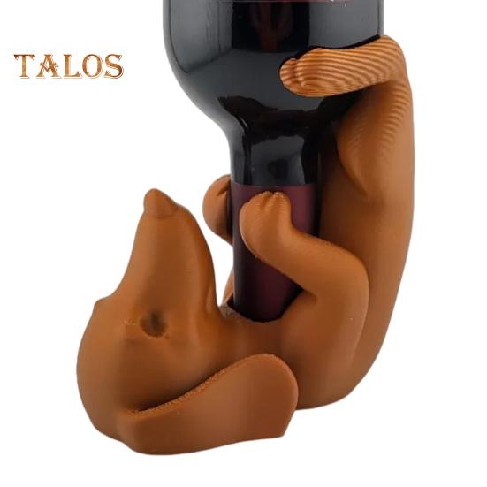 Такса держатель для бутылки вина PLA собака фигурка пивная бутылка дисплей стенд органайзер стойка для дома кухня бар обеденный стол украшение рабочего стола