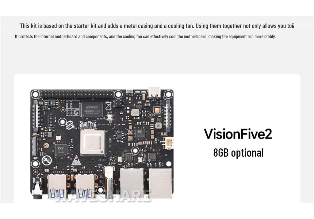 SaiFang VisionFive2 RISC-V со встроенным 3D-ускорителем под управлением Linux - Доступно несколько комплектов