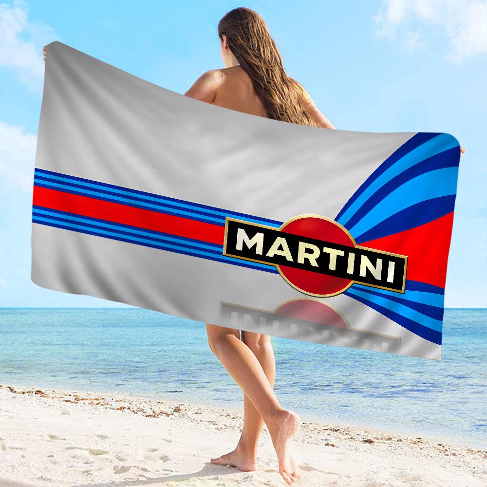 Полотенце с логотипом Martini Микрофибра Пляжное полотенце Впитывающее Быстросохнущее Мягкое для Йоги Плавание Курорт Альпинизм