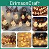 Led Battery Snowman Santa Claus Elk Fairy String Lights Outdoor Xmas Decor Tree