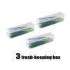 1/3/5-Pack Kitchen Long Rectangular Food Storage Containers, Plastic Reusable Refrigerator Organizer Boxes