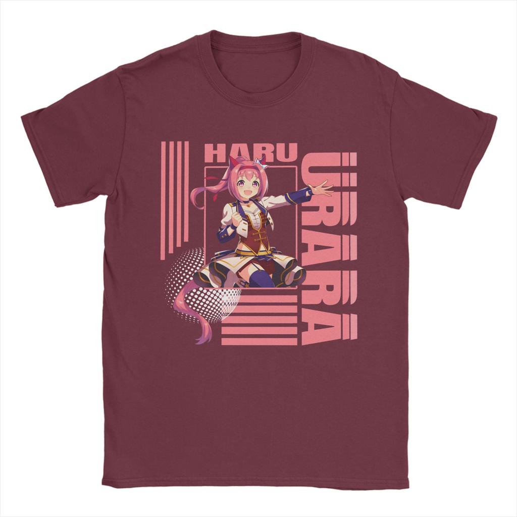 Haru urara 4 Unisexs T Shirts Hipster Tee Shirt Short Sleeve O Neck TShirts Cotton Plus Size Clothing