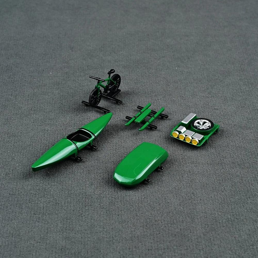 CM 1/64 Модель автомобиля из АБС-пластика, аксессуары для крыши, игрушки, серия для путешествий и бездорожья, масштаб 1/64, набор моделей велосипеда, каяка (Без Машин)
