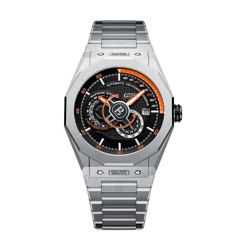 Часы Bonest Gatti Деловые светящиеся в темноте механические часы Водонепроницаемые роскошные часы