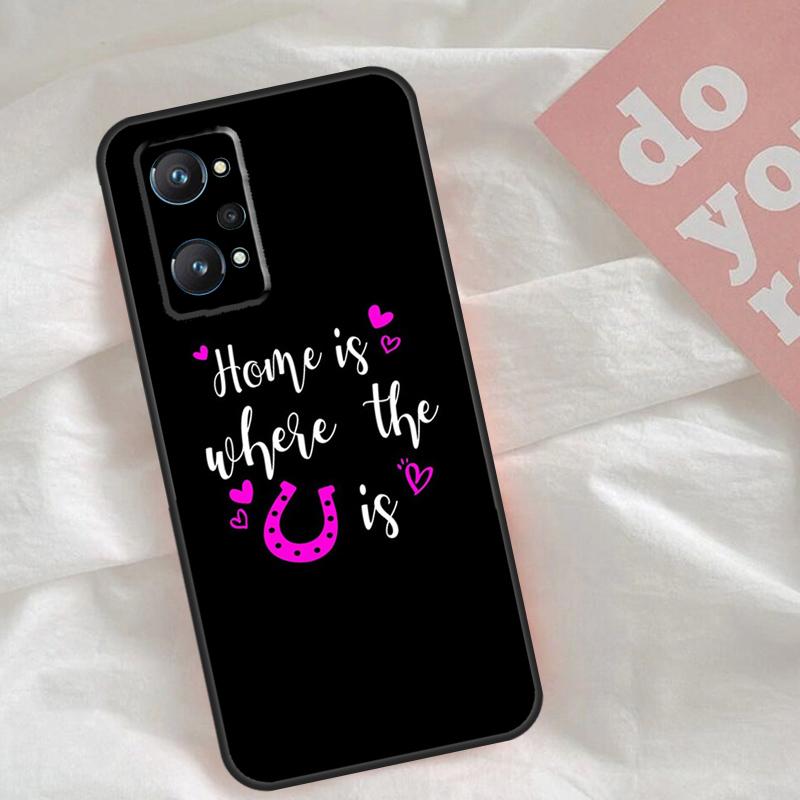 Дом там, где лошадь Чехол для Realme C75 C63 C61 C65 C67 C55 C51 C53 C35 C71 15 11 12 13 14 Pro Plus GT6 GT7 Pro