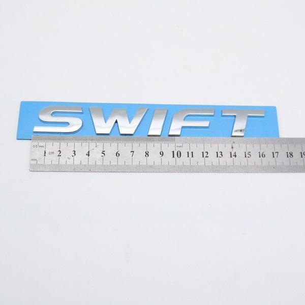 Для Swift 3D буквы логотип наклейка автомобиля задняя крышка багажника серебряная эмблема значок