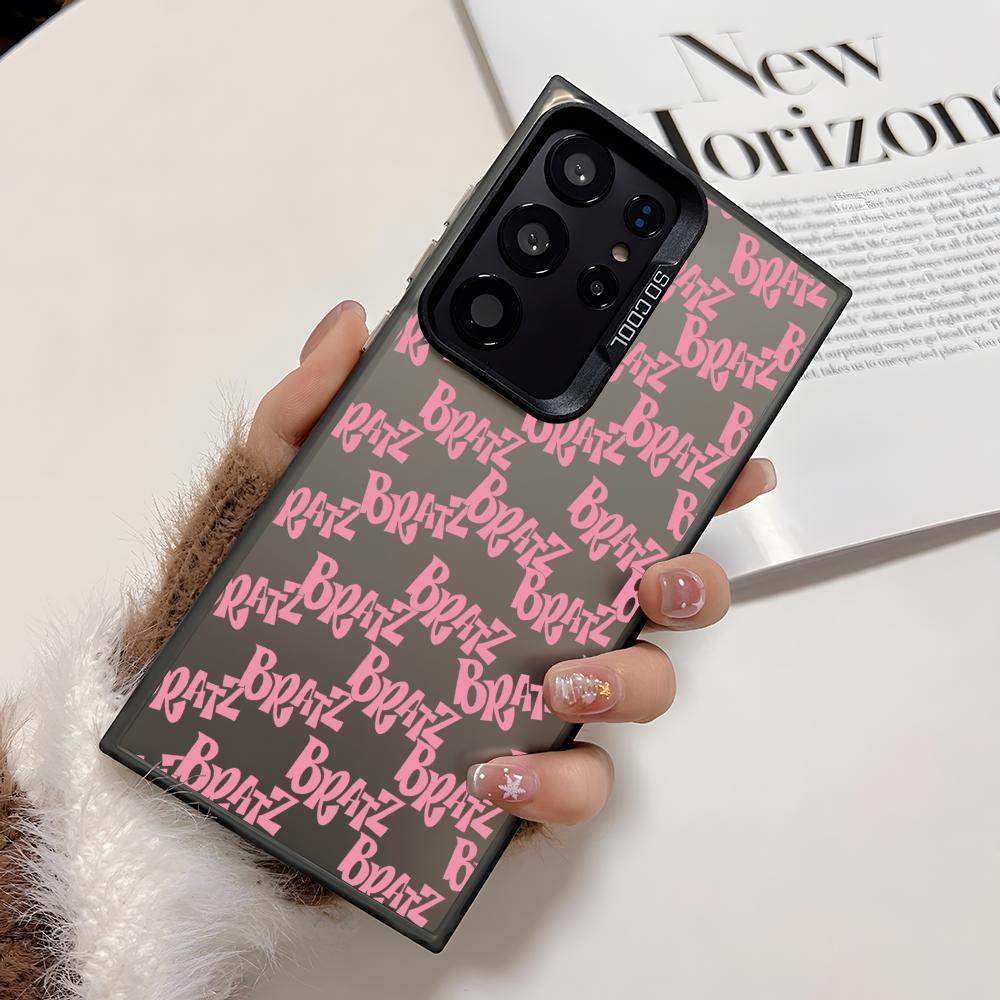 Fashion Girl B-BratzS Phone Case For Samsung Galaxy S25 Edge S24 S23 S22 S21 S20 Ultra Funda Silicone Silver Cover