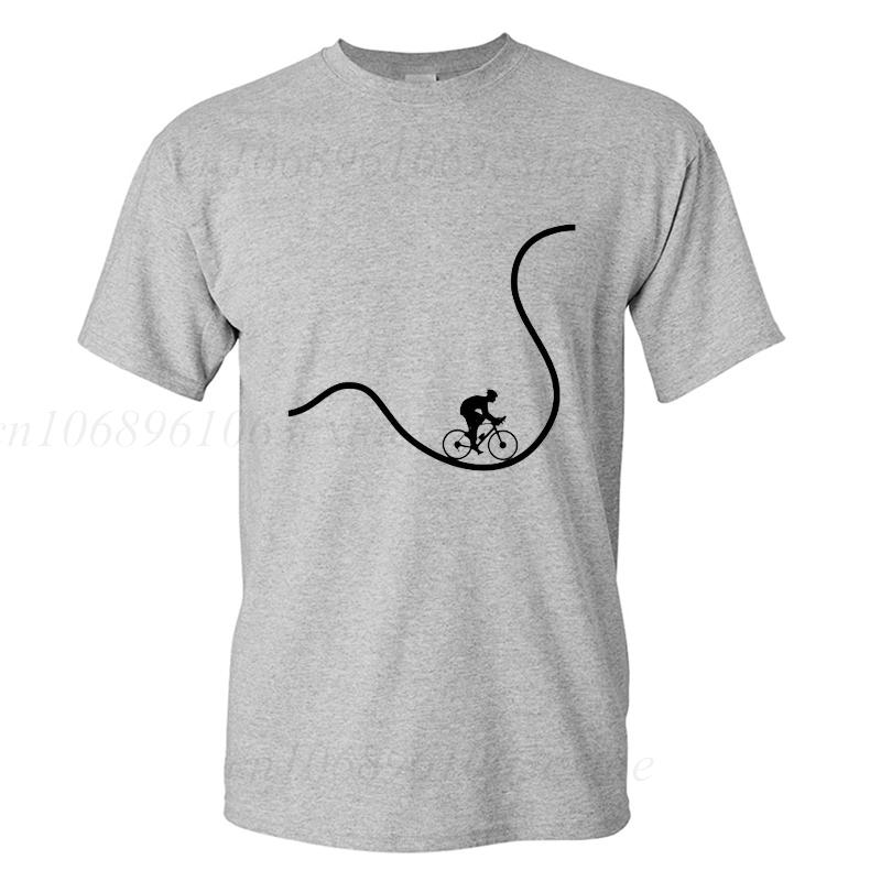 Летняя мужская футболка Пульс велосипеда Футболка Сердцебиение Велосипедная майка Футболка для любителей велосипедов Унисекс футболка Подростковая Футболка для любителей велоспорта Топы