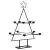 Metal Christmas Tree for Decoration Black 75 cm