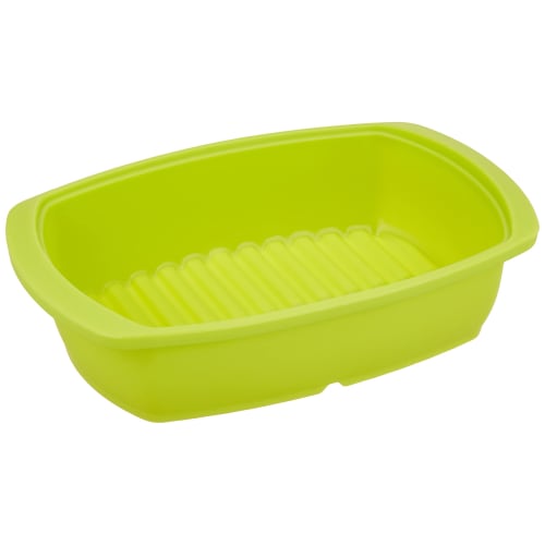 Wahei Freiz Microwave Cooker Silicone Steamer Raku CHIN! Silicone L, Lime Green, RR-5272