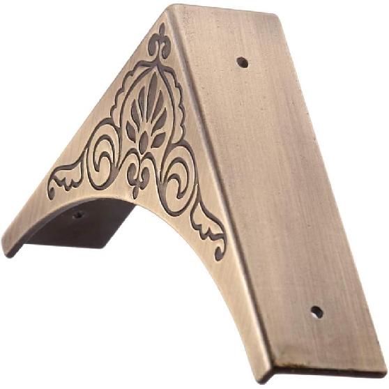 Metal Corner Protector, 4 Pcs Antique Edge Safety Guard Cabinet Furniture Corner Bumpers,Table Corner Protectors,Cover Damaged Corners on Coffee