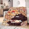 Tanjiro & Nezuko Flannel Blanket Warm,Comfortable,Suitable for Bedrooms,Sofas,Beds,Chairs,Picnics,Travel