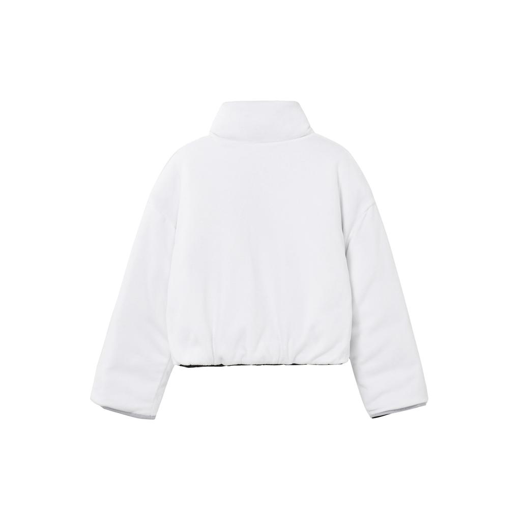 Nike Двусторонняя хлопковая куртка на молнии с логотипом, женская верхняя одежда, черная DQ6864-010