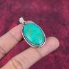 Arizona Turquoise Gemstone Pendant, 925 Solid Sterling Silver Pendant Jewelry, Handmade Antique Jewelry Gift For Mother