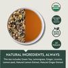 Luxmi Estates Citrus Sky Lemongrass Ginger Green Tea - 100gm Tin Loose Leaf | Certified Organic Darjeeling