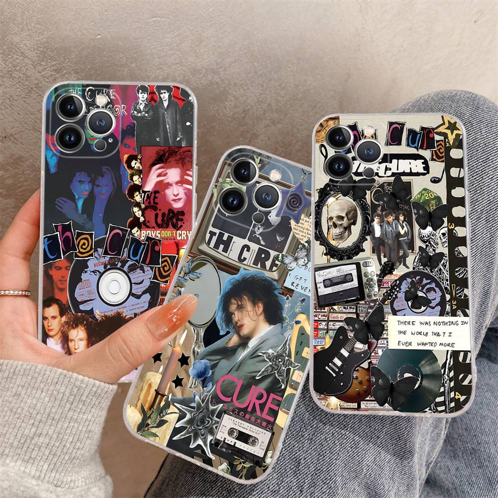 Rock Band THE C-CURE Музыка для iPhone 11 12 13 14 15 16 17 Pro Max Plus Air Прозрачный Clear Ударопрочный Чехол