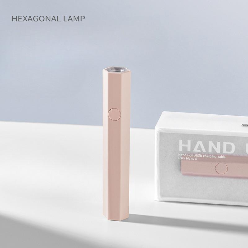 Лампа для нейл-арта One-Word, маленькая портативная модель с аккумулятором, миниатюрная лампа для выпечки ногтей, ручная лампа для светотерапии