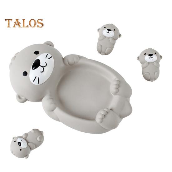 4 шт. плавающие игрушки для ванны в форме выдры для детей, обучающие интерактивные мягкие сжимаемые игрушки для ванны, непористый дизайн, безопасные игрушки для ванны для малышей