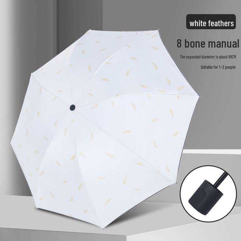 Корейский автоматический складной зонт двойного назначения для студенток — защита от солнца и дождя, устойчивость к УФ-излучению, большой размер.