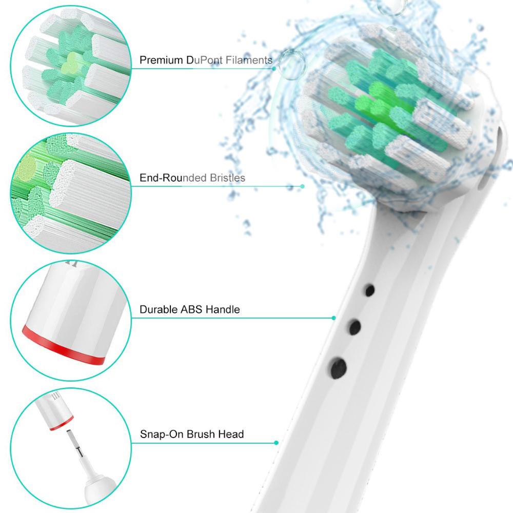 Насадки для электрических зубных щёток Oral B, 4 шт