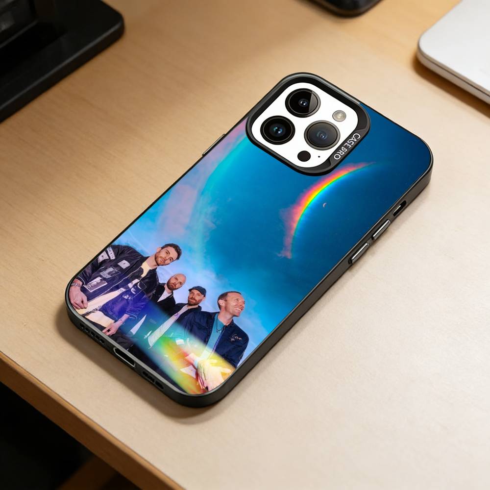 Band C-Coldplay  Phone Case For iPhone 17,16,15,14,13,12,11 Plus,Pro Max,XS,Colorful Silver Black Cover