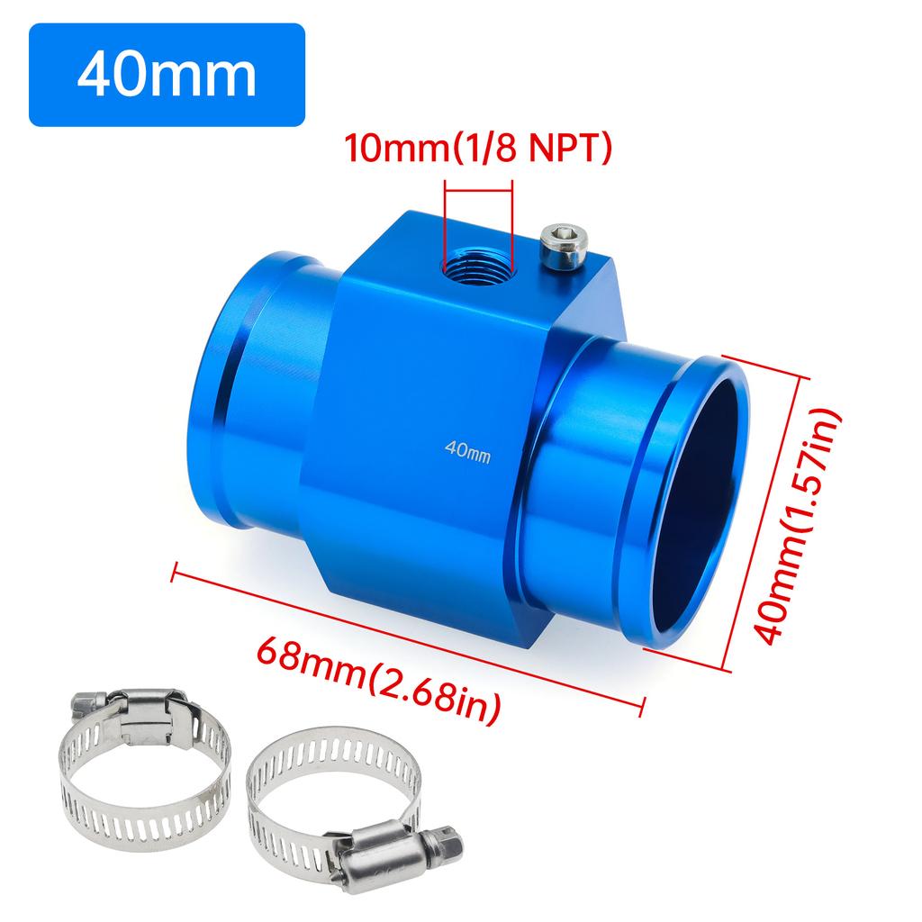 2 In 1 Horizotal Gauge Universal Truck Car Digital Water Temperature Gauge+Voltage Set Meter with 10mm Sensor 12/24V For Car