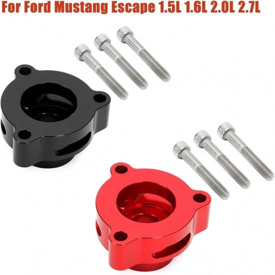 Car Turbo Blow Off Valve Adapter Compatible For Ford Fusion Mustang Escape Fiesta ST Sport 1.5L 1.6L 2.0L 2.7L Adjuable Spacer(Black)