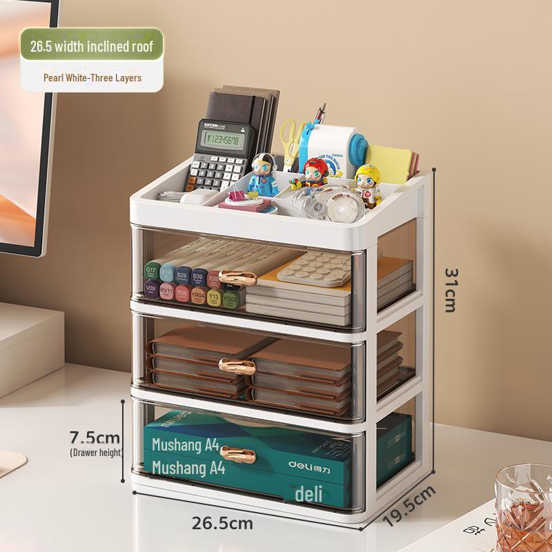 Пластиковый настольный органайзер для канцелярских принадлежностей и косметики