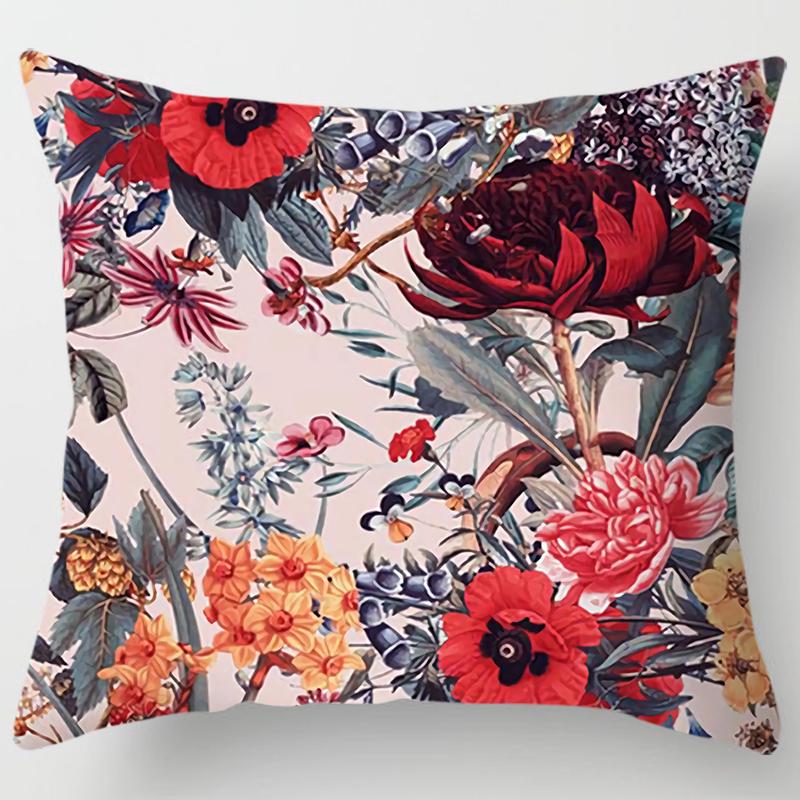 Модная цветочная наволочка, декоративная подушка, диванная подушка, украшение для гостиной, чехол