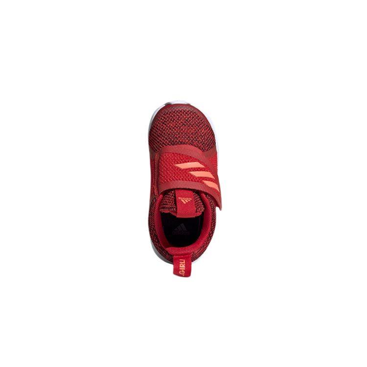 adidas Дышащие низкие детские кроссовки Fortarun, красно-черные, для младенцев и малышей G27209