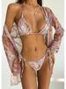 1011 Russian popular sports swimsuit with chest pad women's split swimsuit sexy beachwear bikini swimsuit