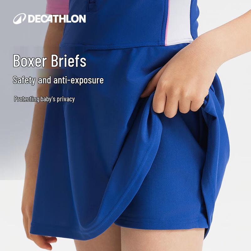 Слитный купальник для девочек Decathlon, устойчивый к хлору