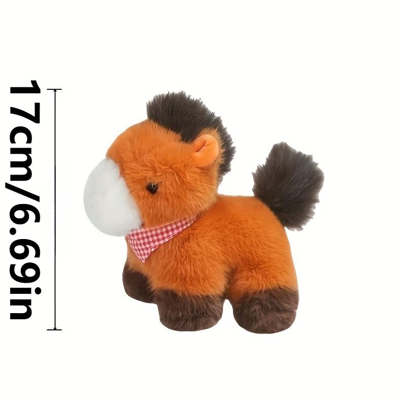 Soft Horse Stuffed Animal Plushie Cute Wildlife Animals Stuffy Pony Horse Plush Plush Toy Birhtday Gifts for Kids Baby Shower