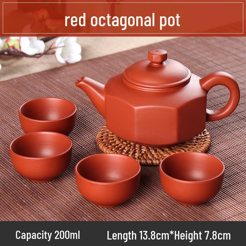 Small Capacity Yixing Xishi Pot: Handmade Purple Clay Teapot with Filter - Antique Style Kung Fu Tea Set