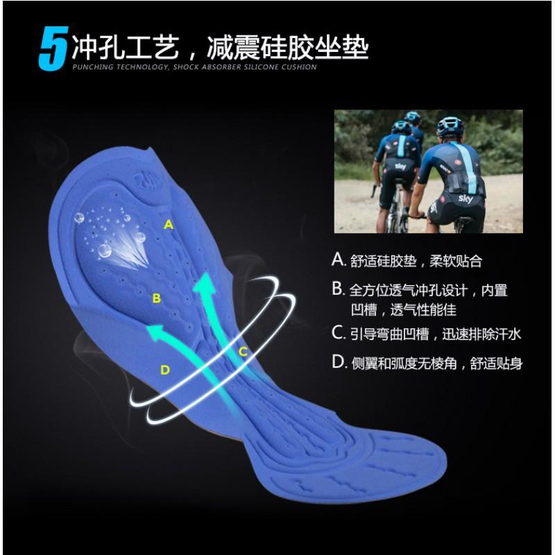 Mens Cycling Jersey Bib Pants Set Long Sleeve Riding Gear Breathable Moisture Wicking