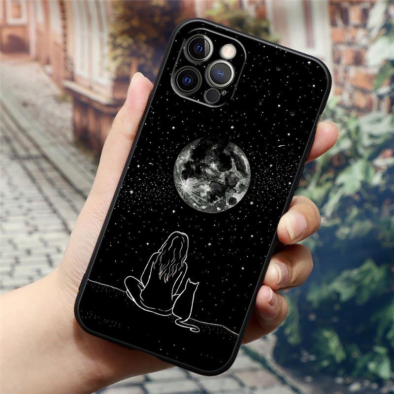 Черные Кошки Милый кот Привет Чехол для телефона Для Apple iPhone 16 15 14 13 12 11 Pro Max XR XS Max 7 8 Plus SE2 Задняя крышка Силиконовые чехлы